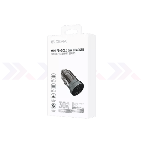 Cargador Devia Carro Mini PD QC3.0 30 W