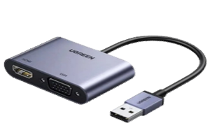Ugreen Adaptador USB 3.0 a HDMI y VGA CM449