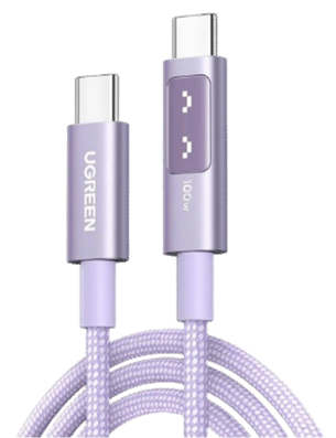Ugreen Cable USB-C UNO L509 púrpura · 2 m